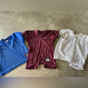 Nike Maroon and Blue Mesh Jerseys